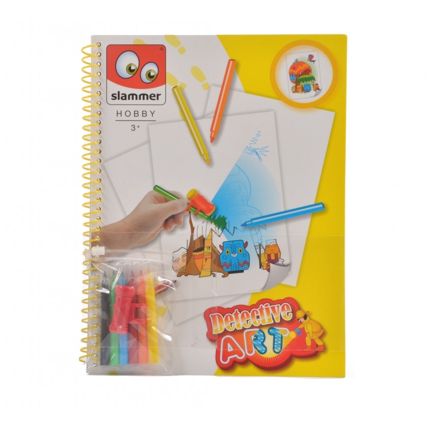 Carte de colorat cu lanterna- SLAMMER - Canenco