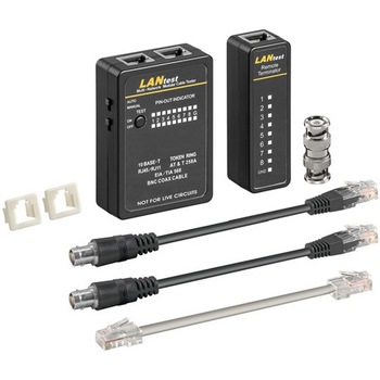 Tester de retea pt RJ11, RJ12, RJ45, ISDN, CAT5, CAT6, BNC Goobay Tester de retea pt RJ11, RJ12, RJ45, ISDN, CAT5, CAT6, BNC Goobay