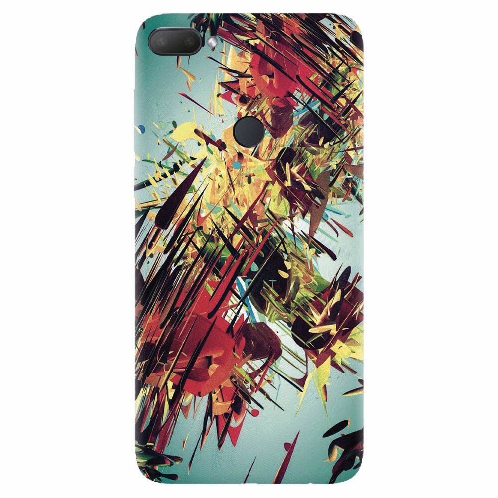 Husa silicon pentru Htc Desire 12 Plus, Complex Abstract Colorful 3D Drawing