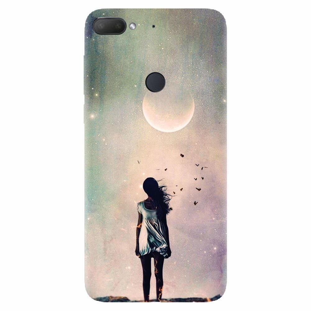 Husa silicon pentru Htc Desire 12 Plus, Alone Woman Cgi Hd K