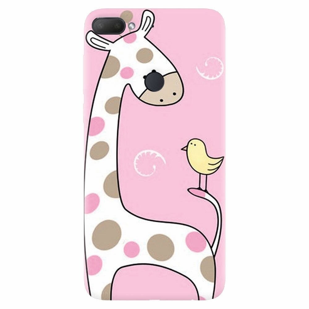 Husa silicon pentru Htc Desire 12 Plus, Cute Giraffe