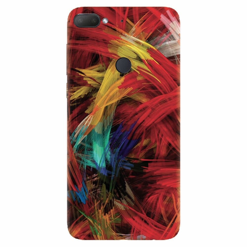 Husa silicon pentru Htc Desire 12 Plus, Colorful Digital Painting Strokes