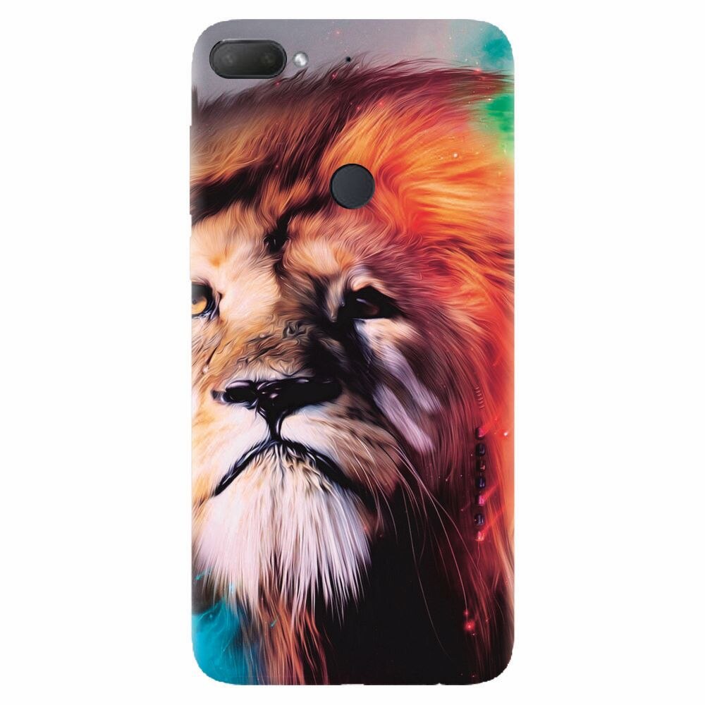 Husa silicon pentru Htc Desire 12 Plus, Awesome Art Of Lion