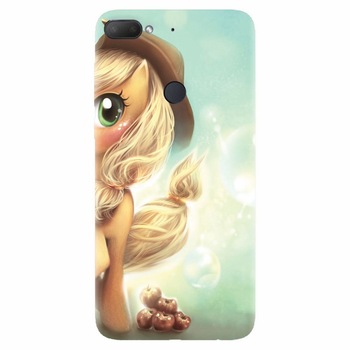 Husa silicon pentru Htc Desire 12 Plus, Applejack Pony Cute K Husa silicon pentru Htc Desire 12 Plus, Applejack Pony Cute K