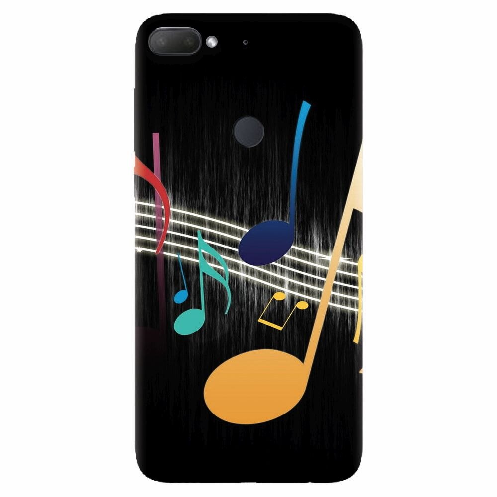 Husa silicon pentru Htc Desire 12 Plus, Colorful Music