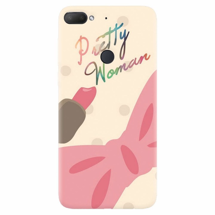 Силиконов калъф, съвместим с Htc Desire 12 Plus, Cute Girly