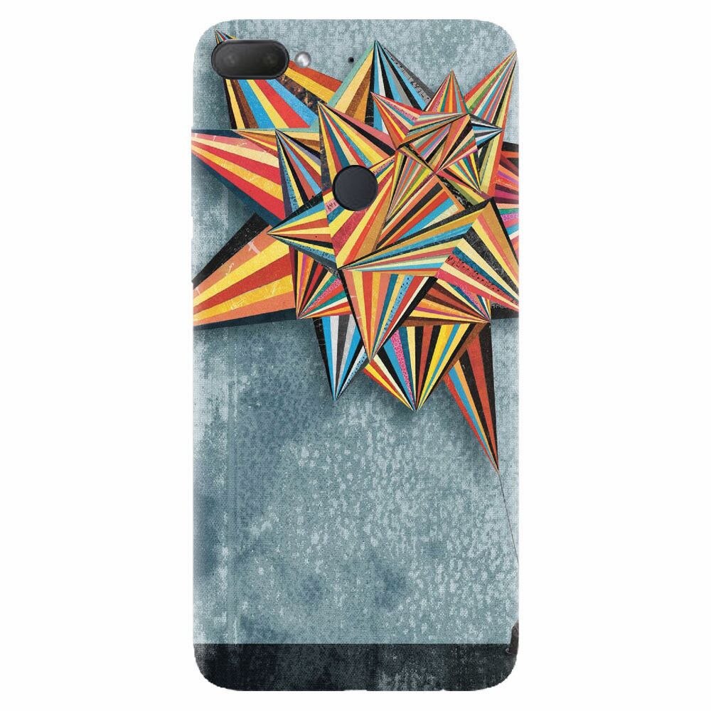 Husa silicon pentru Htc Desire 12 Plus, Abstract Colorful Balloon Triangles