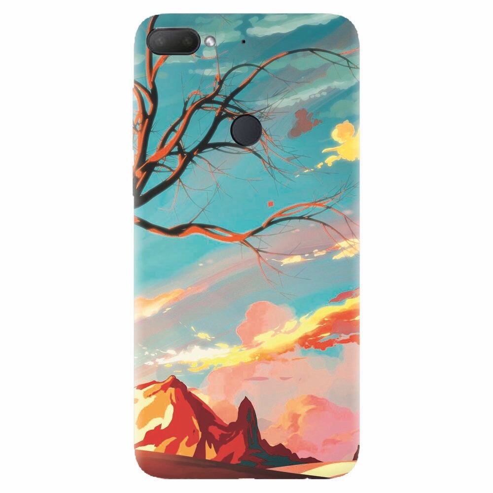 Husa silicon pentru Htc Desire 12 Plus, Artistic Landscape