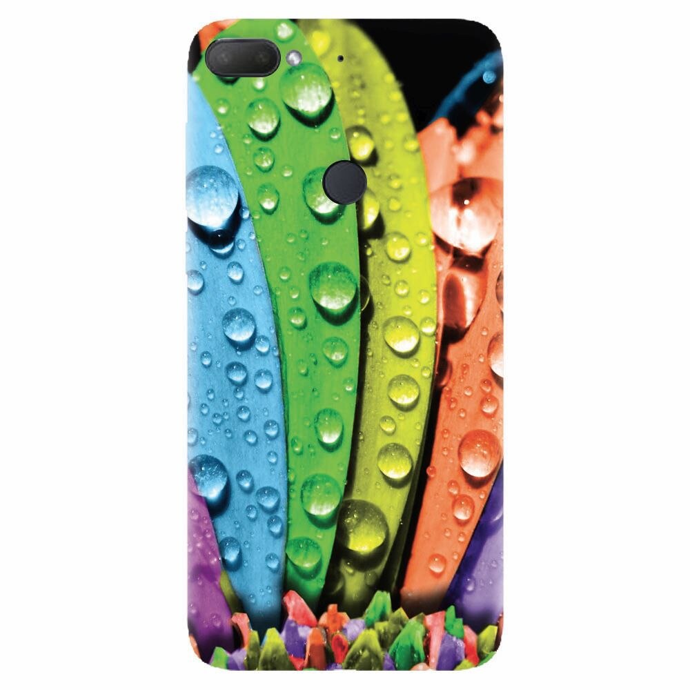 Husa silicon pentru Htc Desire 12 Plus, Colorful Daisy Petals