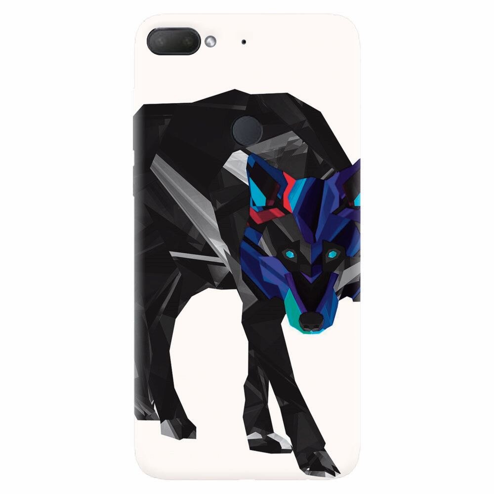 Husa silicon pentru Htc Desire 12 Plus, Abstract Wolf