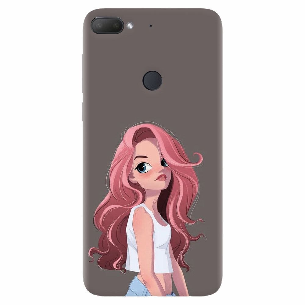 Husa silicon pentru Htc Desire 12 Plus, Cute Girl