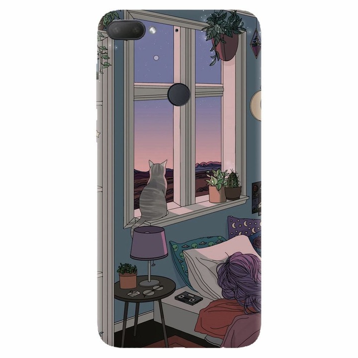 Силиконов капак, съвместим с Htc Desire 12 Plus, Girl Room