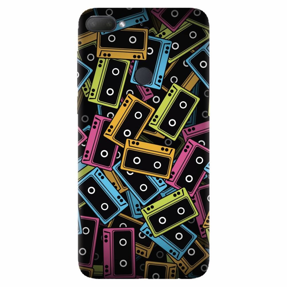 Husa silicon pentru Htc Desire 12 Plus, Audio Cassette Color Vector