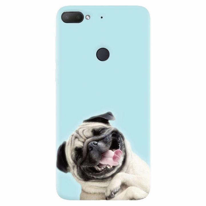 Силиконов капак, съвместим с Htc Desire 12 Plus, Happy Dog