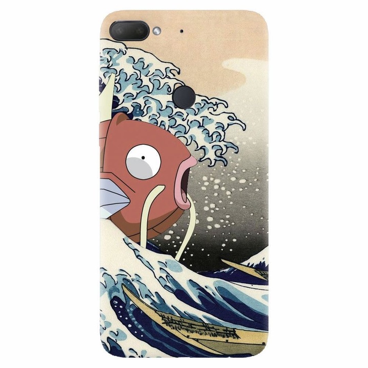 Силиконов калъф за Htc Desire 12 Plus, Great Wave Fish