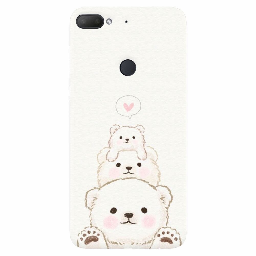 Husa silicon pentru Htc Desire 12 Plus, Family Bear