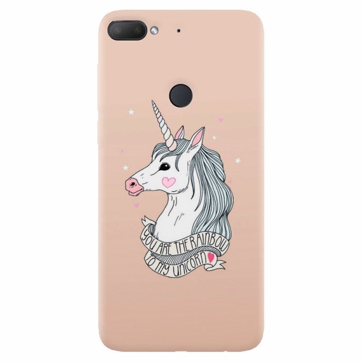 Силиконов кейс за Htc Desire 12 Plus, Cute Rose Gold