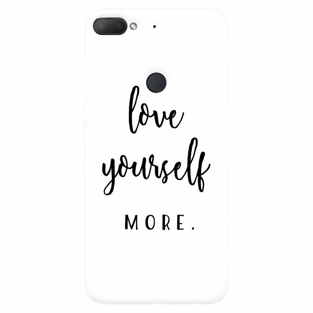 Husa silicon pentru Htc Desire 12 Plus, Love Yourself More