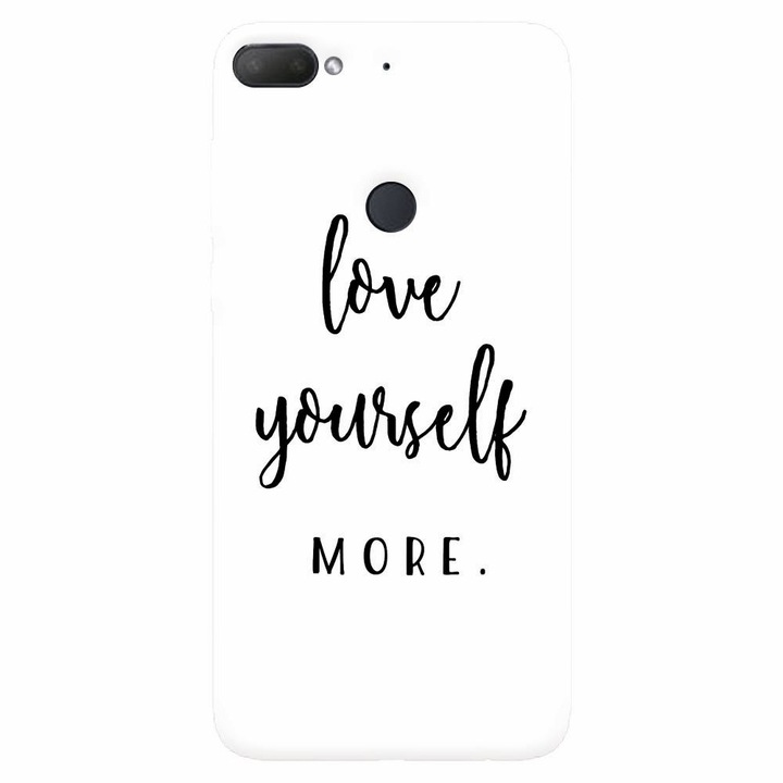 Силиконов калъф, съвместим с Htc Desire 12 Plus, Love Yourself More