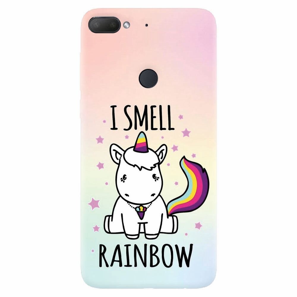 Husa silicon pentru Htc Desire 12 Plus, I Smell Rainbow