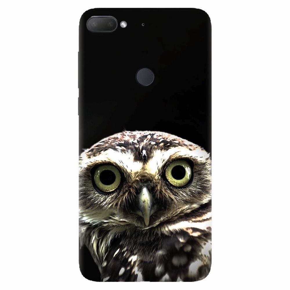 Husa silicon pentru Htc Desire 12 Plus, Owl In The Dark