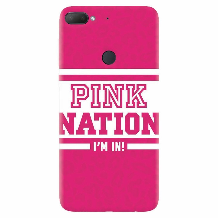 Силиконов капак, съвместим с Htc Desire 12 Plus, Pink Nation
