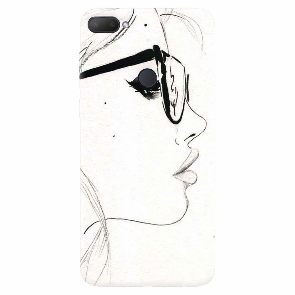 Husa silicon pentru Htc Desire 12 Plus, Girl Face