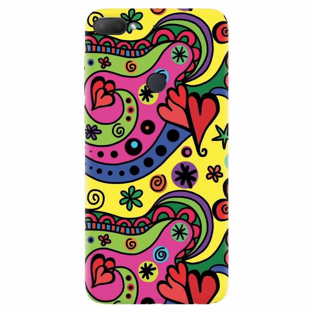 Husa silicon pentru Htc Desire 12 Plus, Heart Color