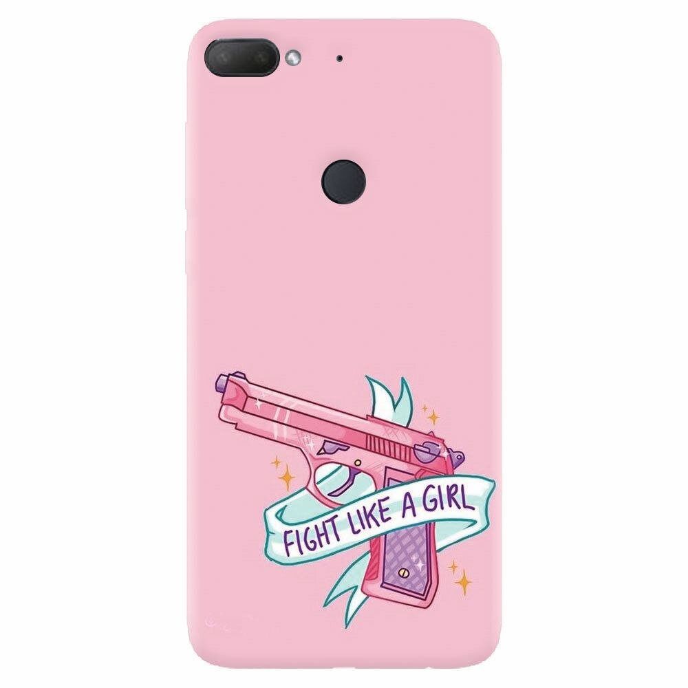 Husa silicon pentru Htc Desire 12 Plus, Fight Like A Girl