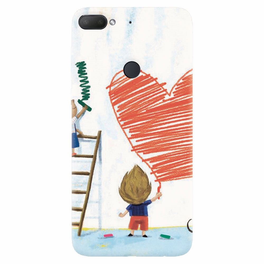 Husa silicon pentru Htc Desire 12 Plus, I Love You Creatures