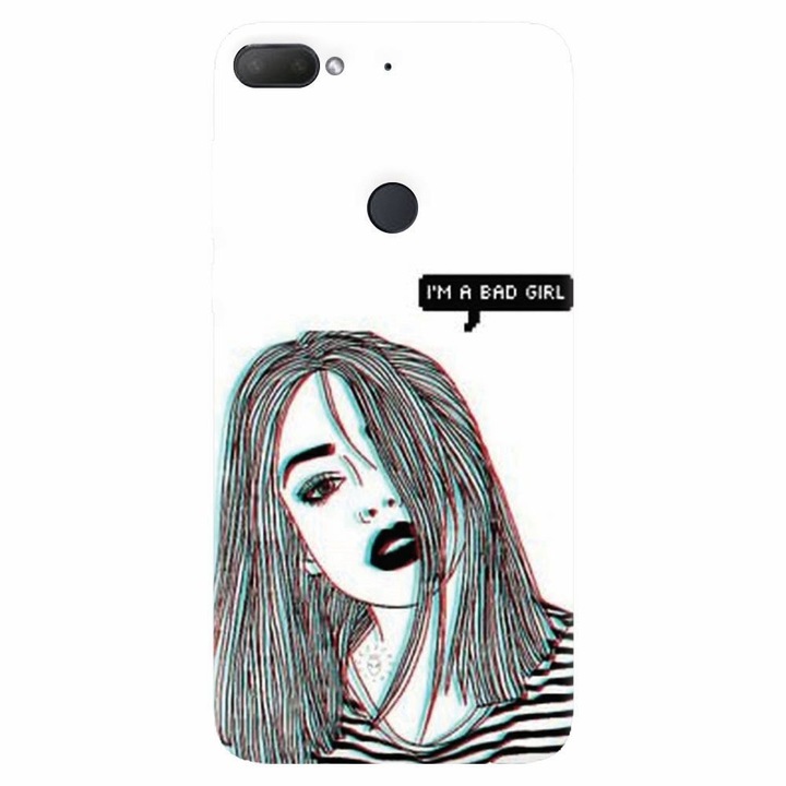 Силиконов кейс съвместим с Htc Desire 12 Plus, Im A Bad Girl