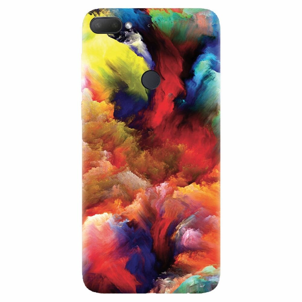 Husa silicon pentru Htc Desire 12 Plus, Oil Painting Colorful Strokes