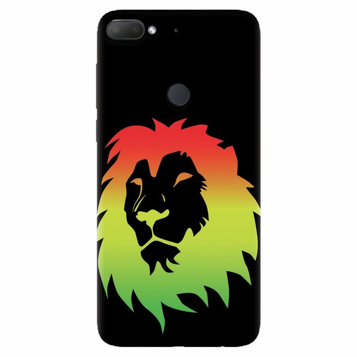 Силиконов кейс за Htc Desire 12 Plus, Rasta Color Lion