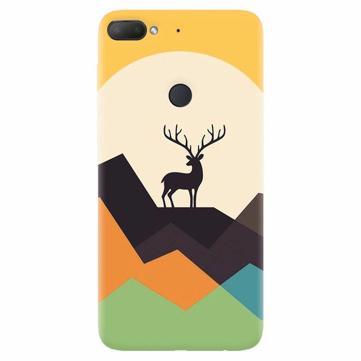 Силиконов капак, съвместим с Htc Desire 12 Plus, Abstract Deer