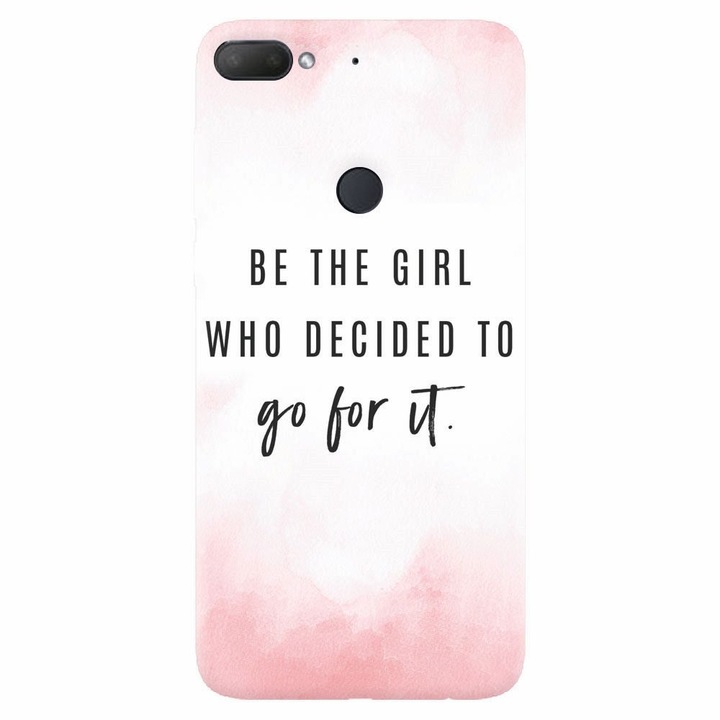 Силиконов кейс за Htc Desire 12 Plus, Quotes Pink