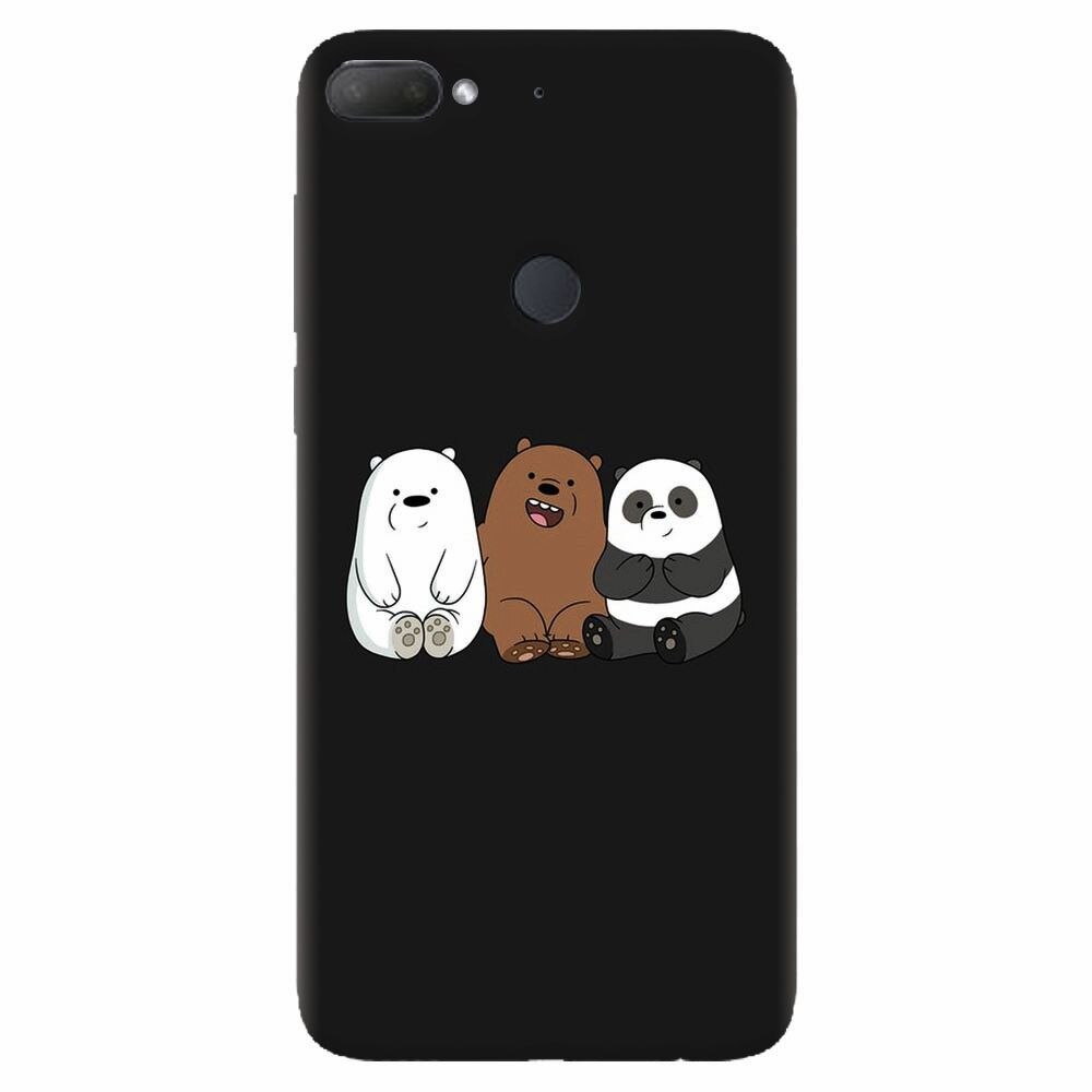 Husa silicon pentru Htc Desire 12 Plus, Bears