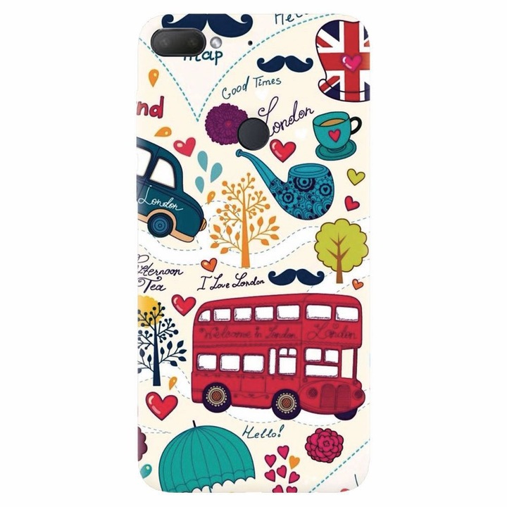 Силиконов калъф, съвместим с Htc Desire 12 Plus, Welcome In London