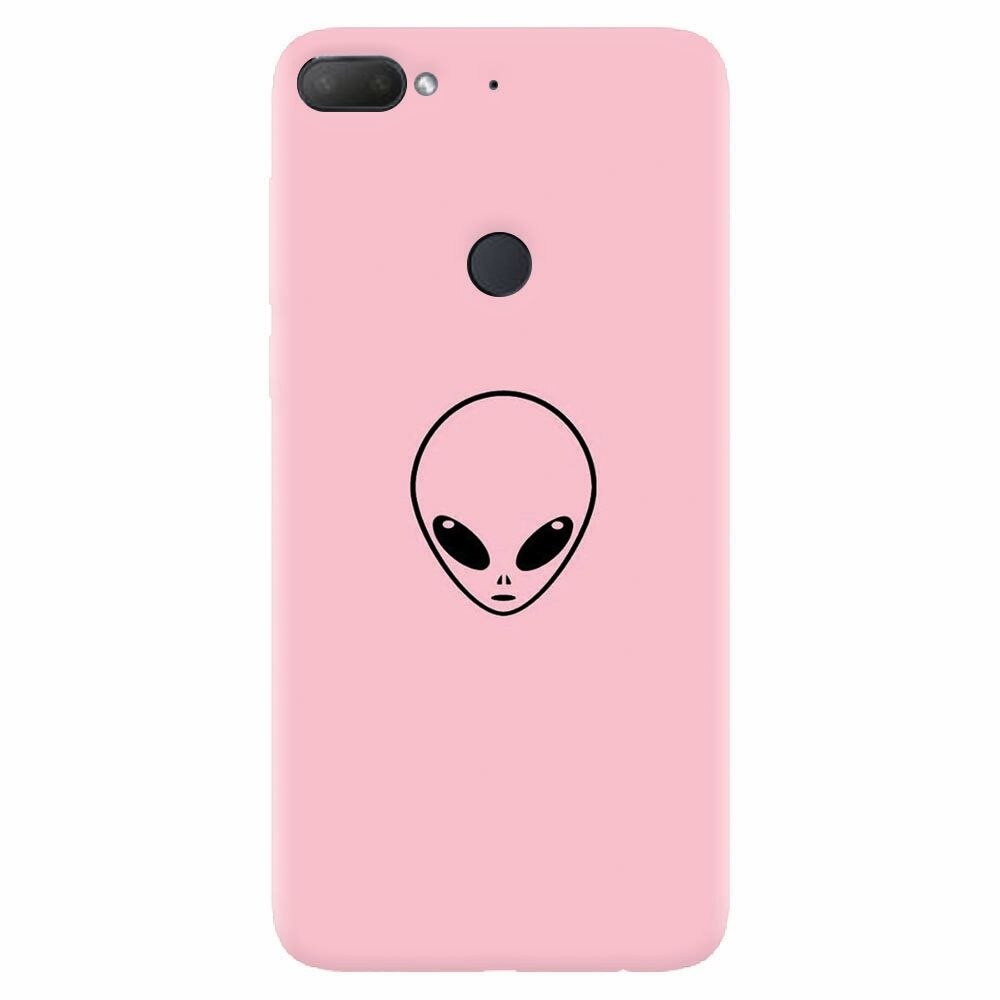 Husa silicon pentru Htc Desire 12 Plus, Pink Alien