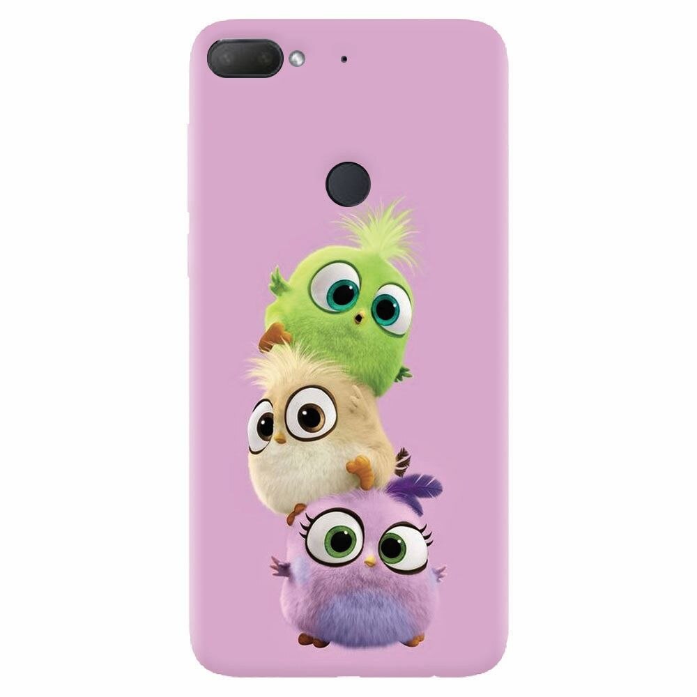 Husa silicon pentru Htc Desire 12 Plus, Baby Birds