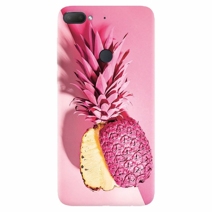 Силиконов капак, съвместим с Htc Desire 12 Plus, Pink Pineapple
