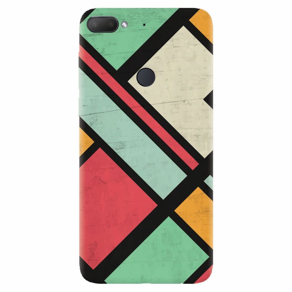 Husa silicon pentru Htc Desire 12 Plus, Retro Grunge