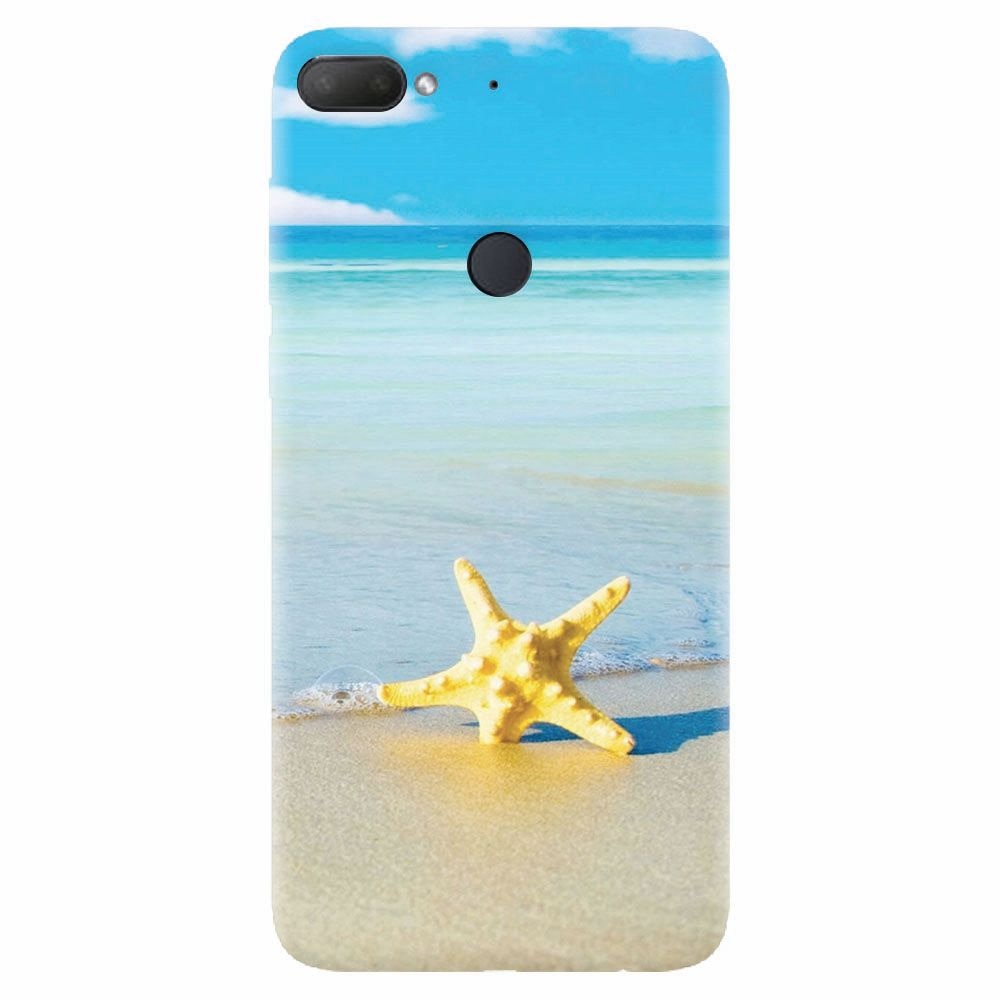 Husa silicon pentru Htc Desire 12 Plus, Starfish Beach