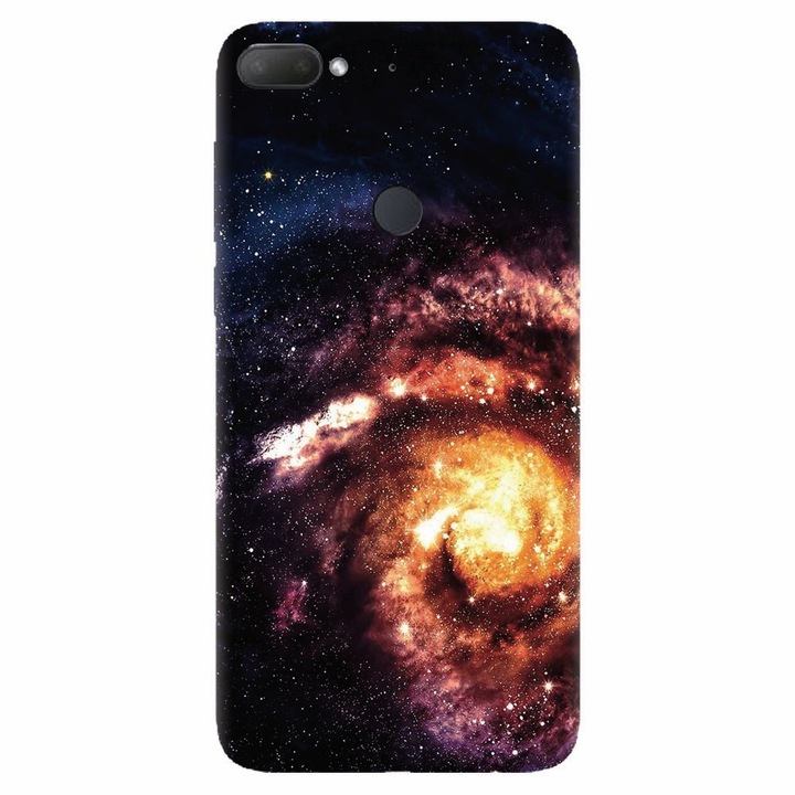 Силиконов капак, съвместим с Htc Desire 12 Plus, Spiral Galaxy Illustration