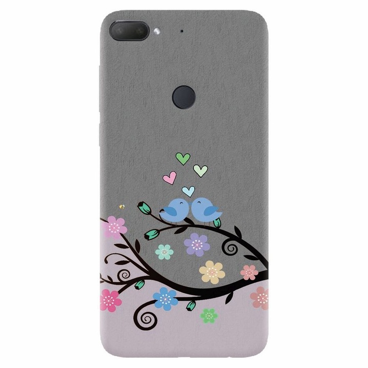 Силиконов капак, съвместим с Htc Desire 12 Plus, Bird Love