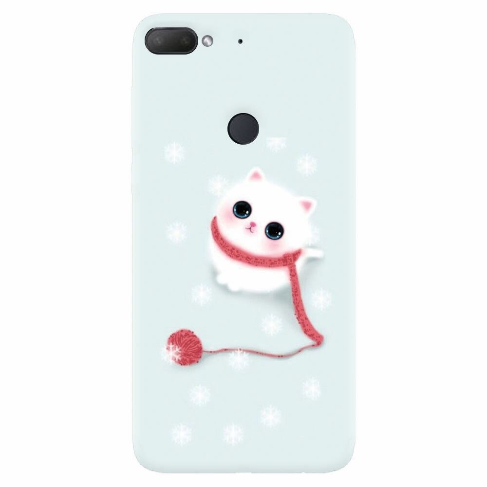 Husa silicon pentru Htc Desire 12 Plus, Cute Cat