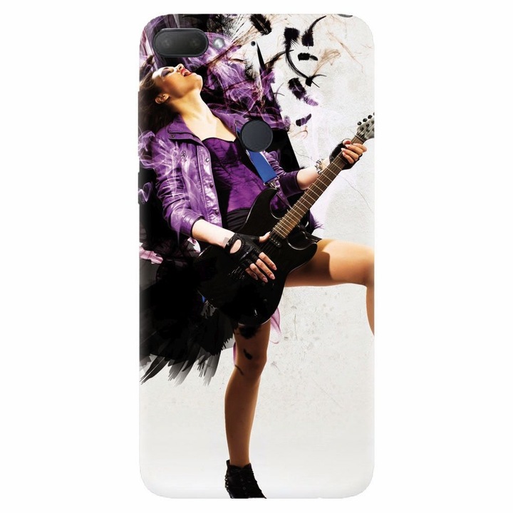 Силиконов кейс за Htc Desire 12 Plus, Rock Music Girl