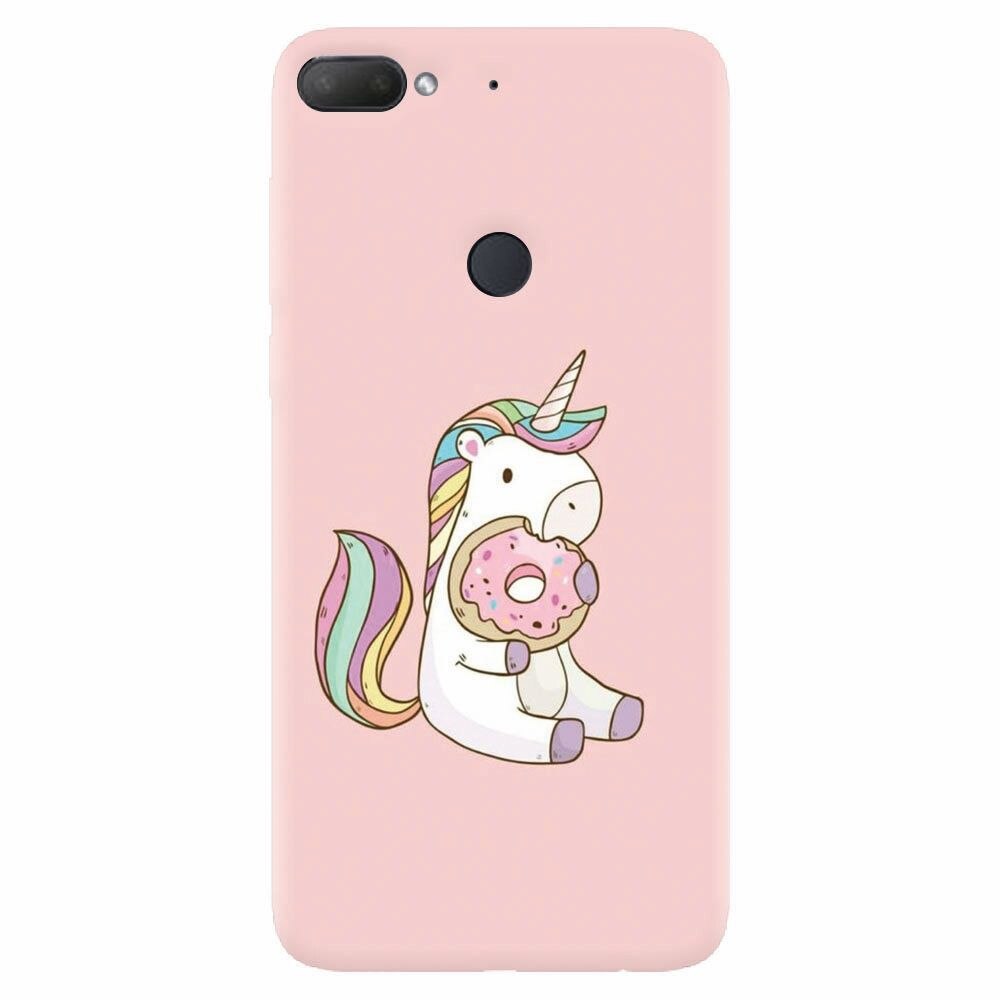 Husa silicon pentru Htc Desire 12 Plus, Unicorn Donuts