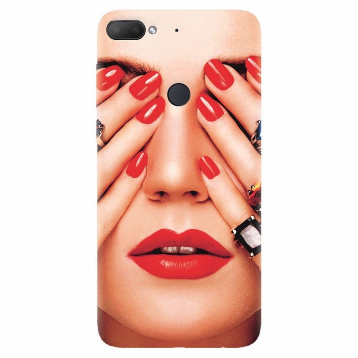 Силиконов капак, съвместим с Htc Desire 12 Plus, Пръстени на всички пръсти