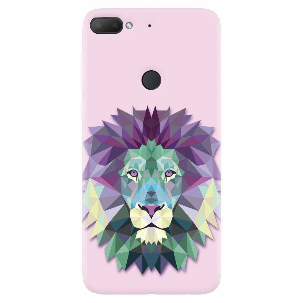 Husa silicon pentru Htc Desire 12 Plus, Polygon Lion