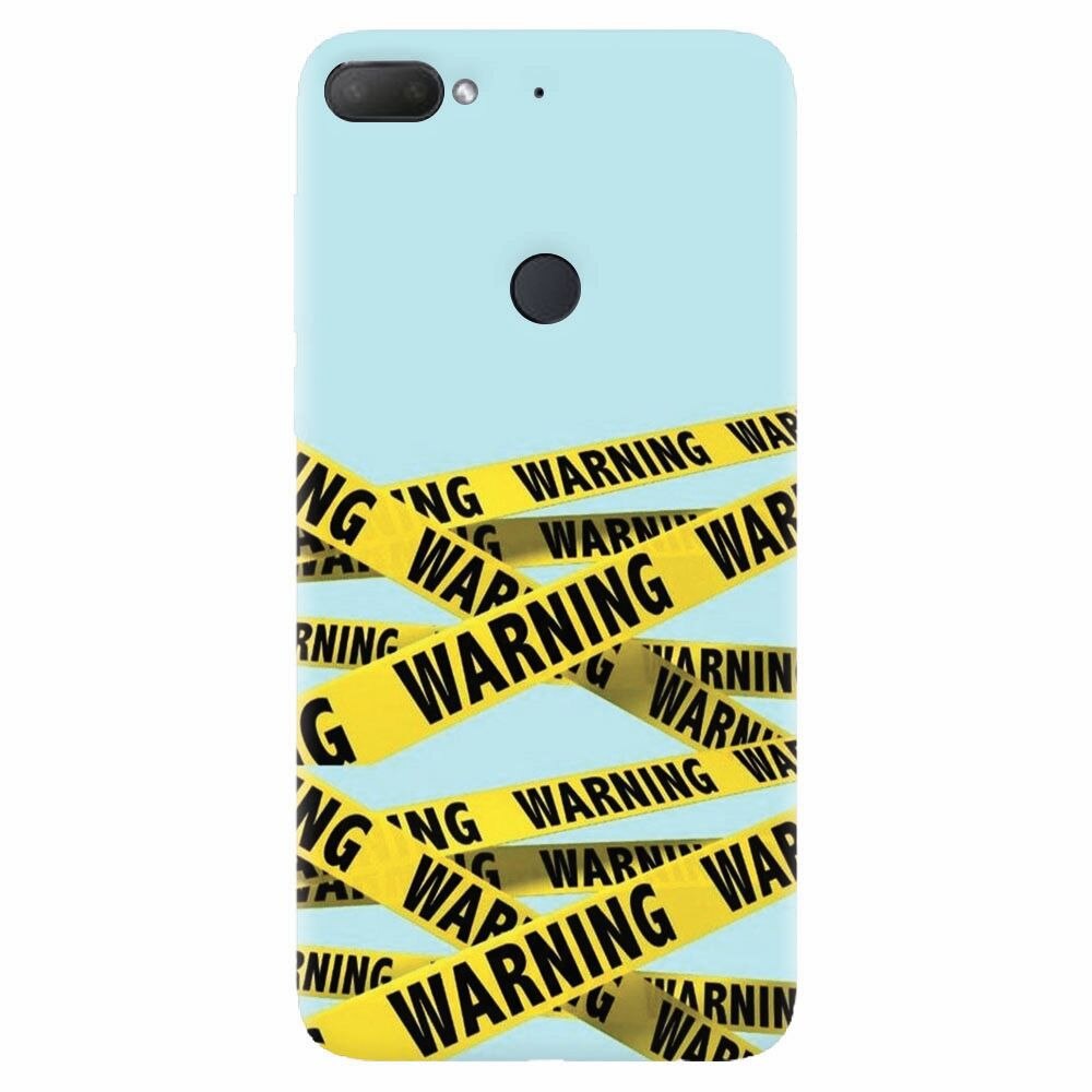 Husa silicon pentru Htc Desire 12 Plus, Warning